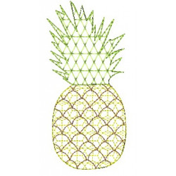 Stickdatei - Ananas Gemustert